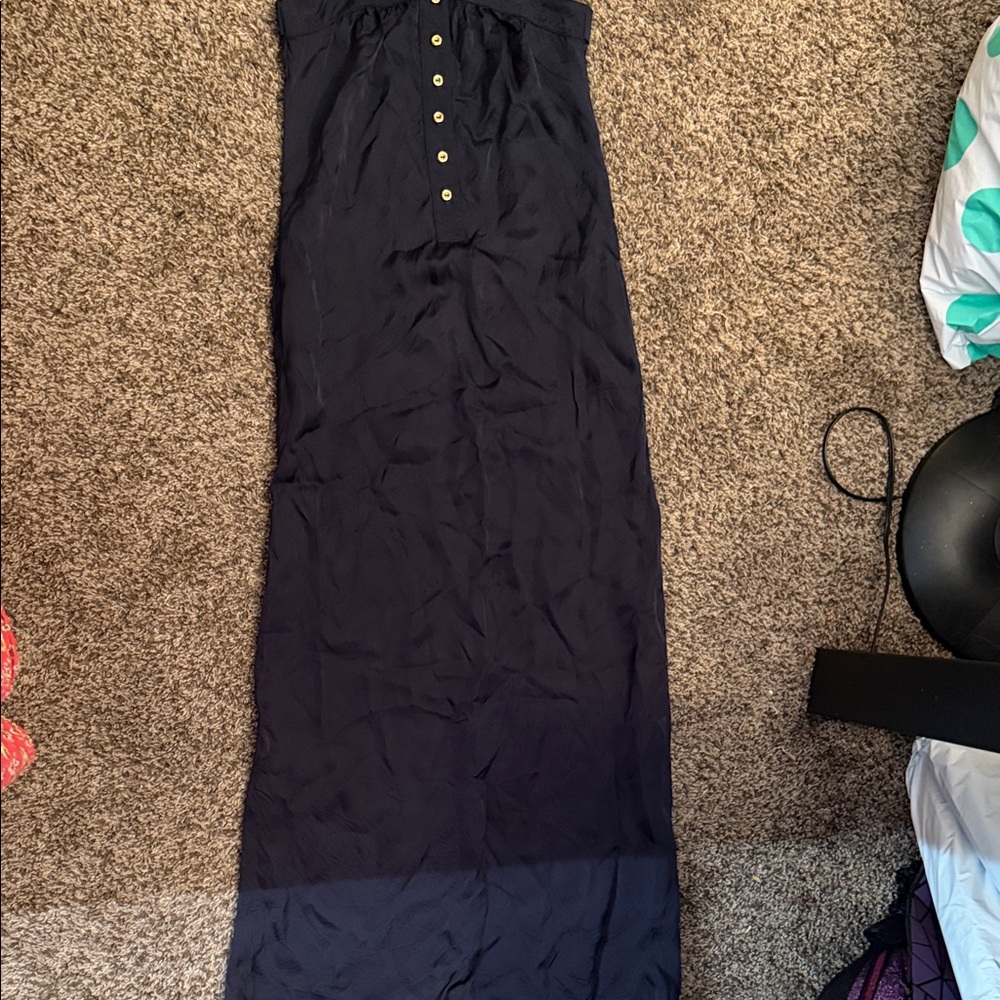 Twelfth Street by Cynthia Vincent Navy Strapless Dress